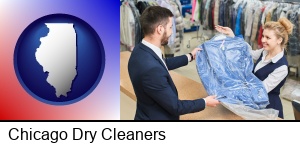 Chicago, Illinois - transaction at a dry cleaners