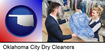 transaction at a dry cleaners in Oklahoma City, OK